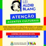 🎭✨ ATENÇÃO, AGENTES CULTURAIS! ✨🎭Já estão disponíveis no site da Prefeitura os Editais Nº 001-