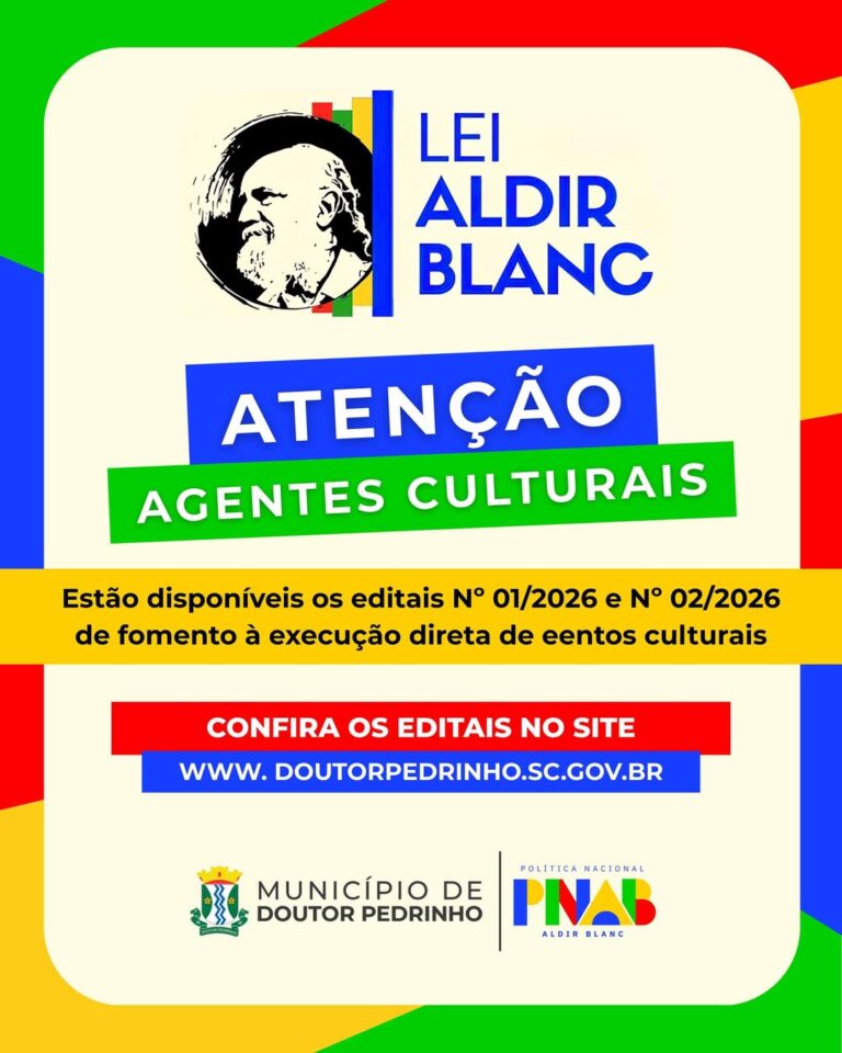 🎭✨ ATENÇÃO, AGENTES CULTURAIS! ✨🎭Já estão disponíveis no site da Prefeitura os Editais Nº 001-